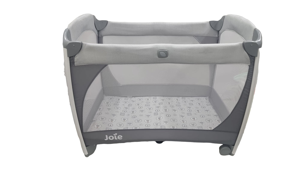 Joie - Excursion Change and Bounce Grey 3 piece playard Travel Cot Set - SecondGear.me