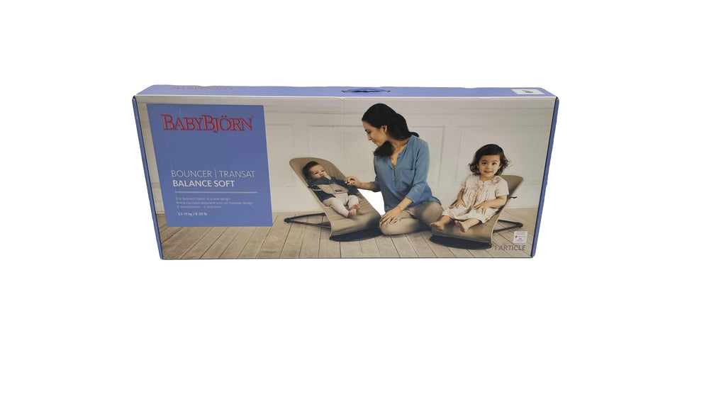 BabyBjörn - Mesh Soft Bouncer Balance - Silver / White - SecondGear.me