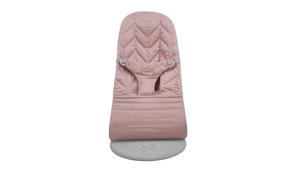 BabyBjörn - Bouncer Bliss Cotton Dusty Rose with Original Transport Bag - SecondGear.me