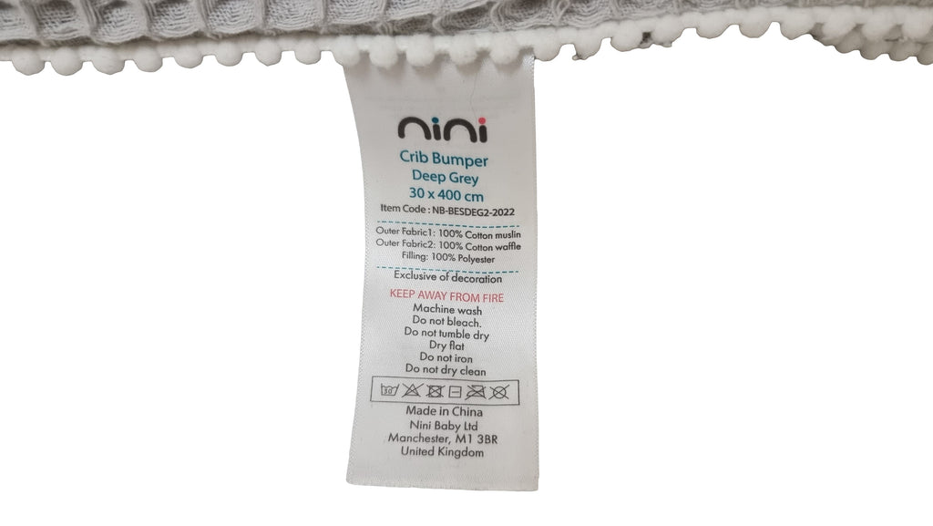 Nini Baby - Cotton Muslin Crib Bumper 30x400cm - SecondGear.me