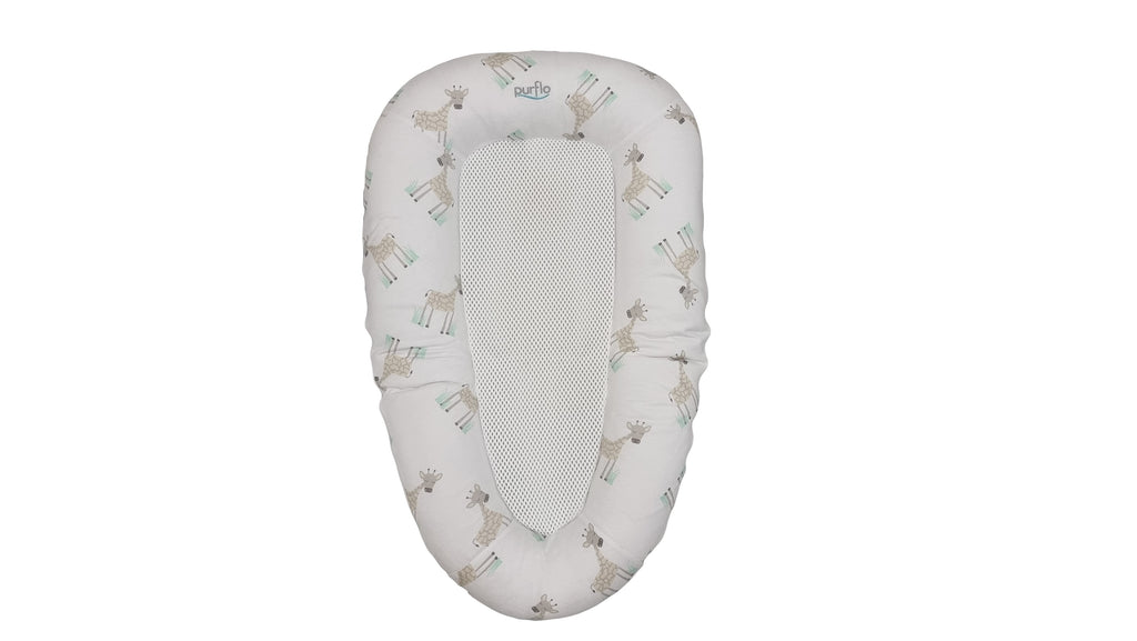 Purflo - PurAir Baby Breathable Sleep Nest - Giraffe - SecondGear.me