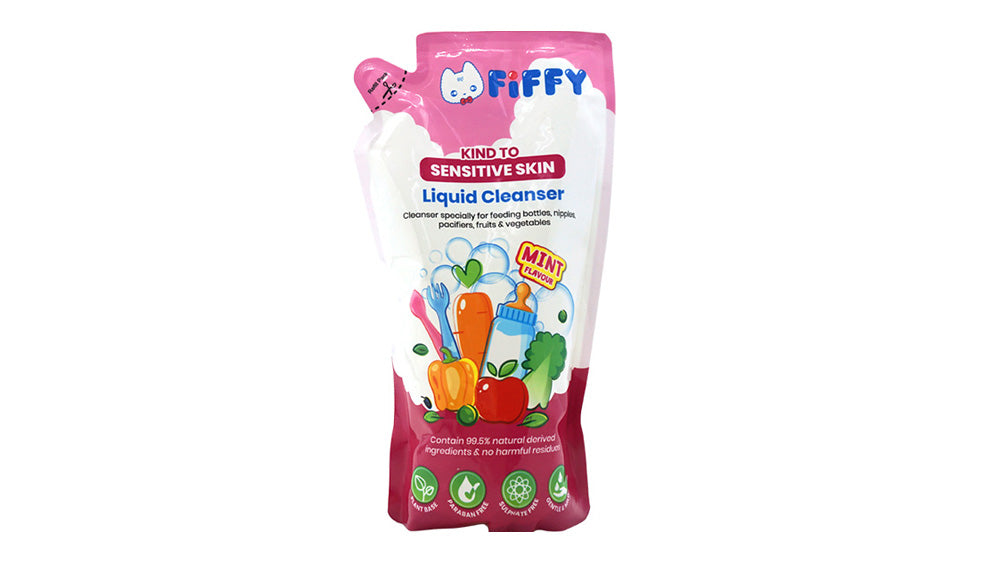 FIFFY - Baby Liquid Cleanser Refill Pack Mint Flavor 600ML - SecondGear.me