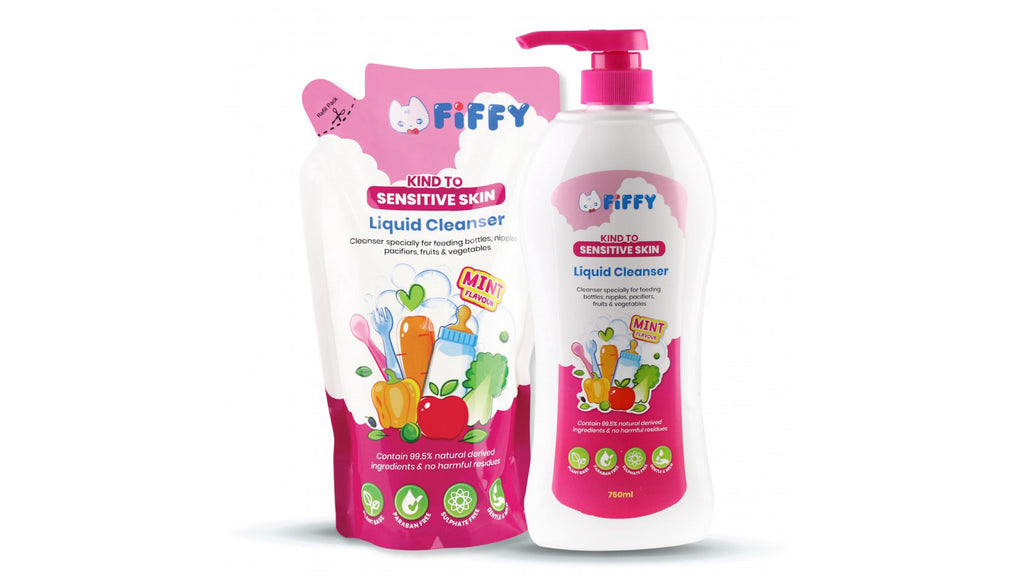 FIFFY - Baby Liquid Cleanser Mint Flavor 750ML+600ML - SecondGear.me