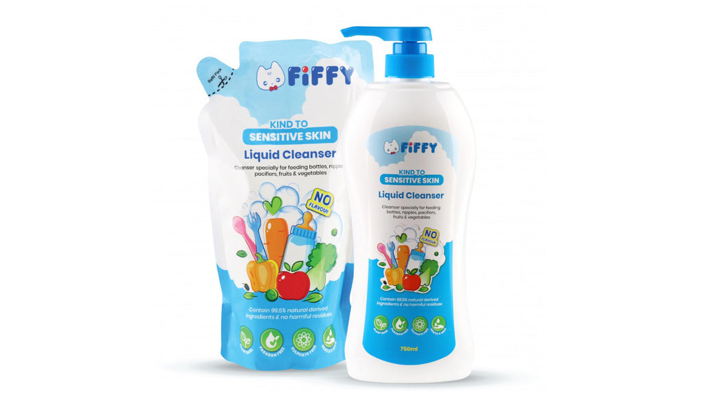 FIFFY - Baby Liquid Cleanser No Flavor 750ML+600ML - SecondGear.me