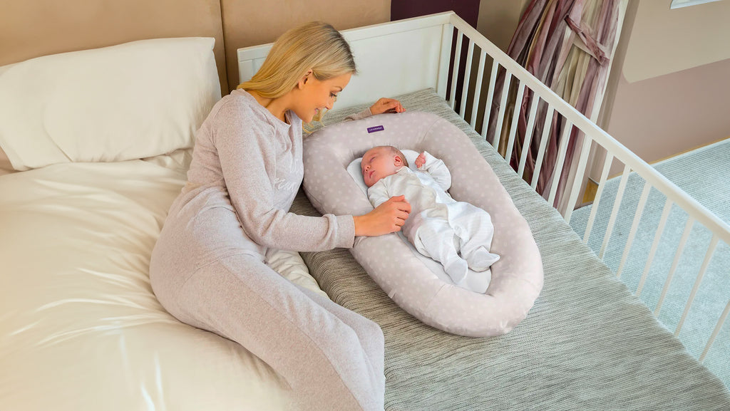 ClevaMama - ClevaFoam® Baby Pod - White/Grey (0-6m) - SecondGear.me