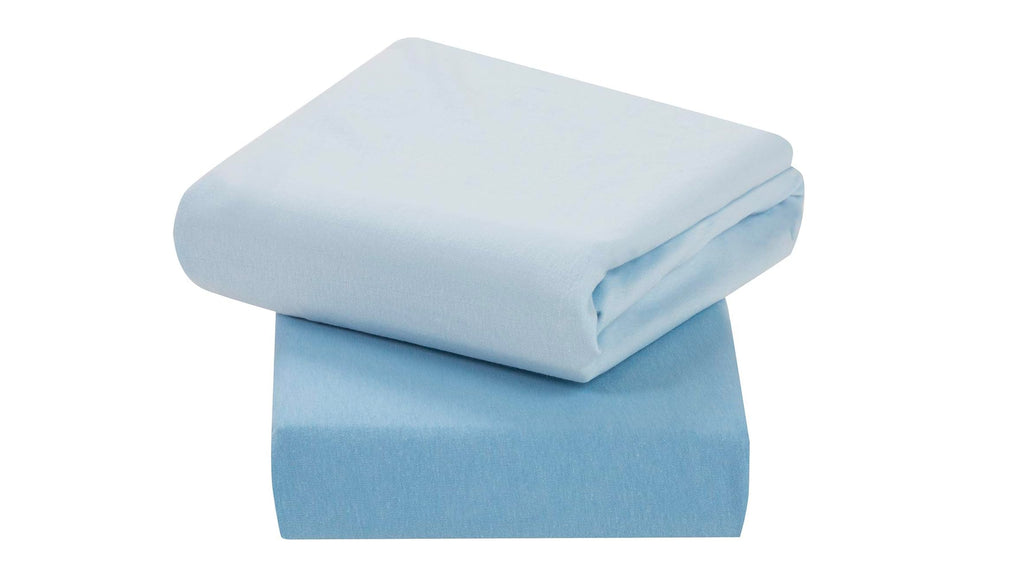 ClevaMama - Crib / Cradle Fitted Sheets Jersey Cotton - Blue - SecondGear.me