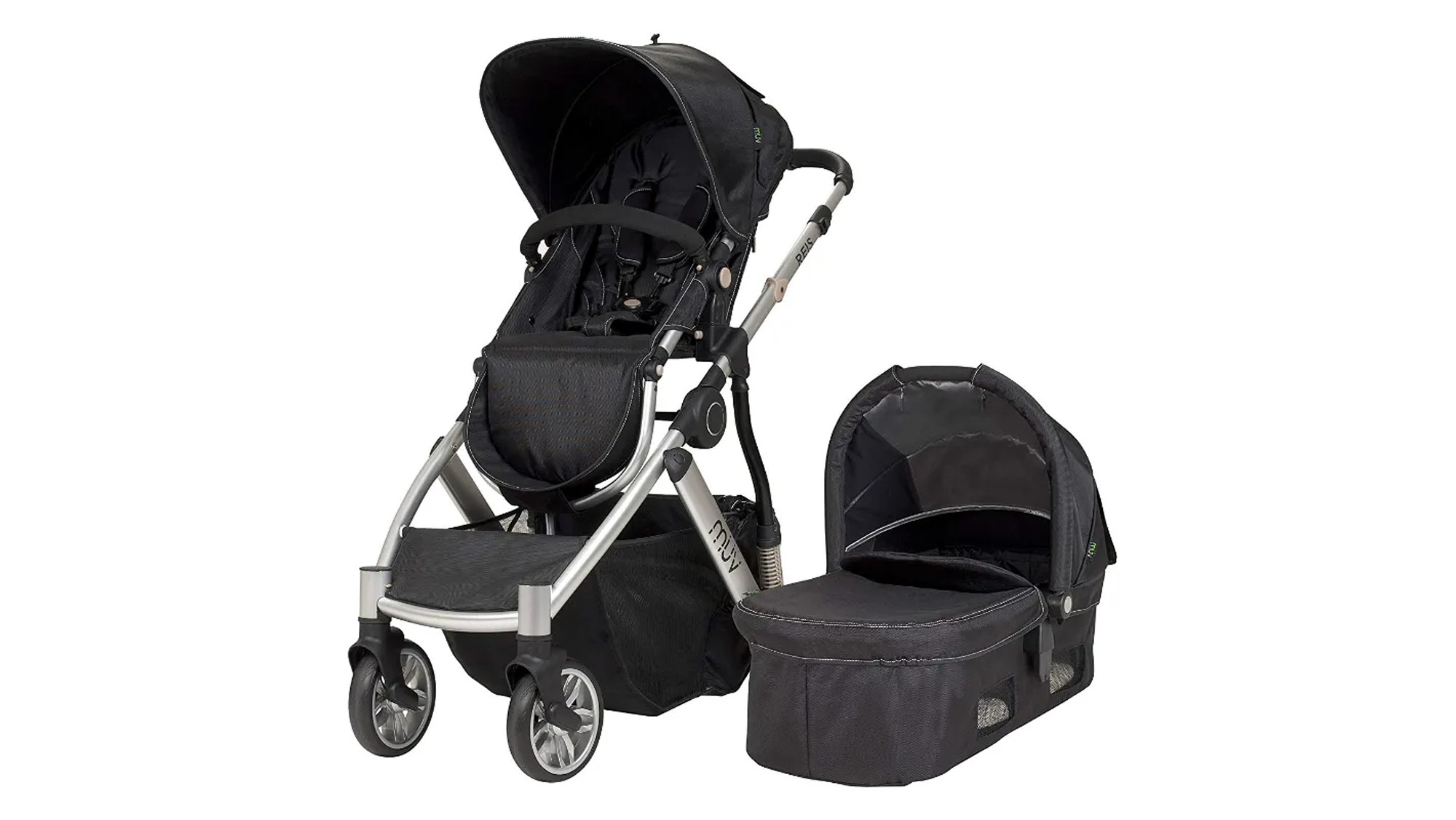 Baby Trend Reis Stroller Arctic Silver Mystic Black