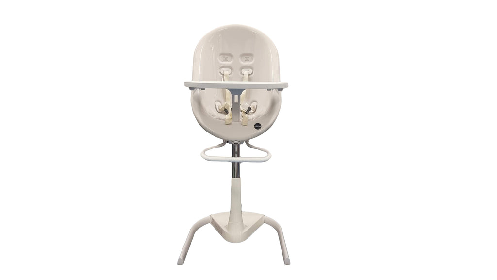 Mima - Moon Highchair With Footrest - White - SecondGear.me