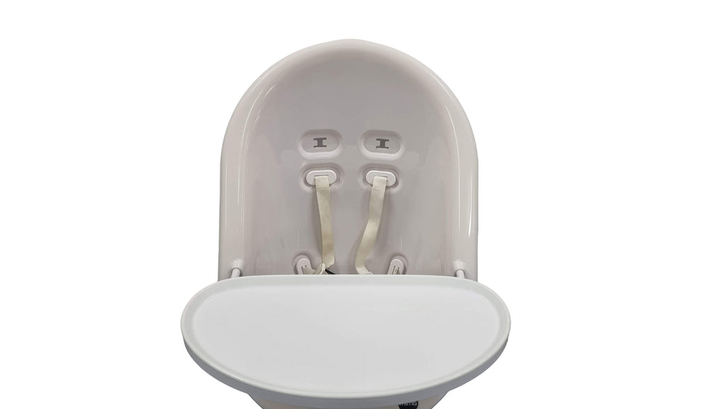 Mima - Moon Highchair With Footrest - White - SecondGear.me