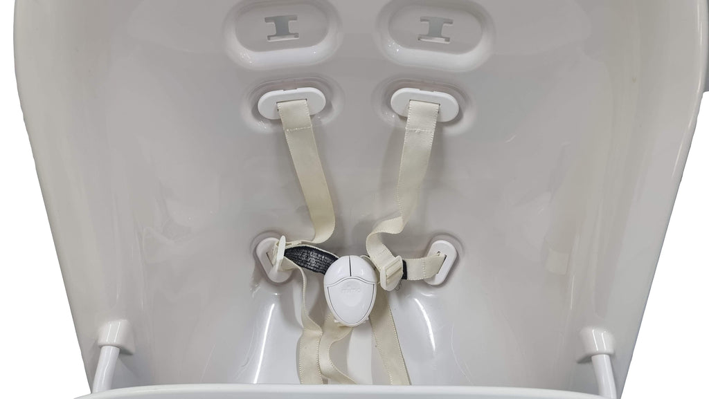 Mima - Moon Highchair With Footrest - White - SecondGear.me